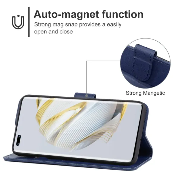 SMOOTH Peňaženkové puzdro pre Huawei nova 10 Pro modrý