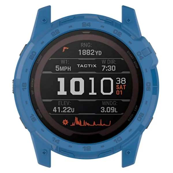 TPU HALF COVER Obal pre Garmin Enduro 2 / Tactix 7 modrý