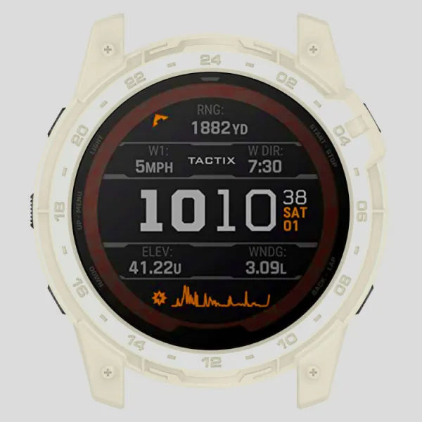TPU HALF COVER Obal pre Garmin Enduro 2 / Tactix 7 bežový