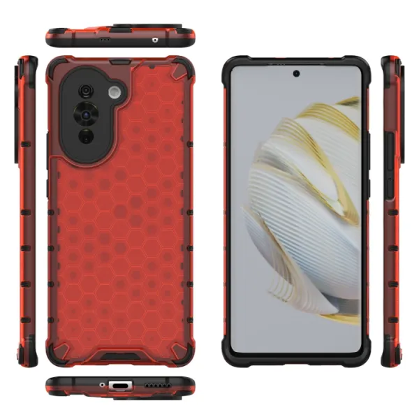 HONEYCOMB Ochranný kryt Huawei nova 10 červený