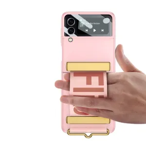 GKK ROLL Kryt s držiakom pre Samsung Galaxy Z Flip4 5G biely