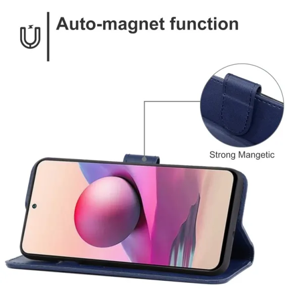 SMOOTH Peňaženkové puzdro pre Xiaomi Poco M5s modré