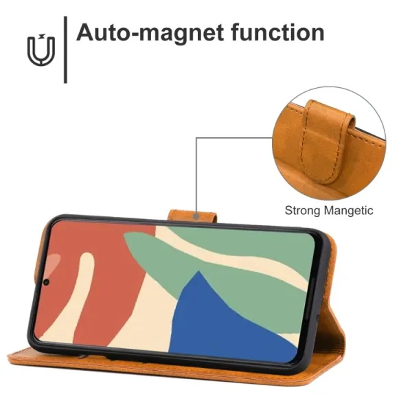 SMOOTH Peňaženkové puzdro pre Google Pixel 7 Pro hnedé