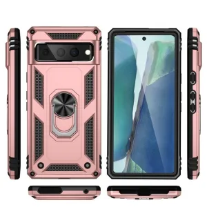 RING Obal s držiakom pre Google Pixel 7 Pro ružový
