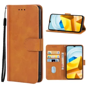SMOOTH Peňaženkové puzdro pre Xiaomi Poco M5 hnedé