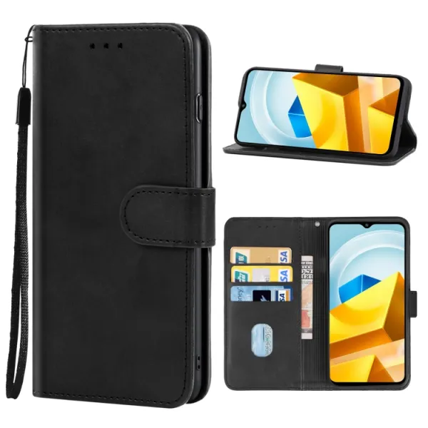 SMOOTH Peňaženkové puzdro pre Xiaomi Poco M5 čierne
