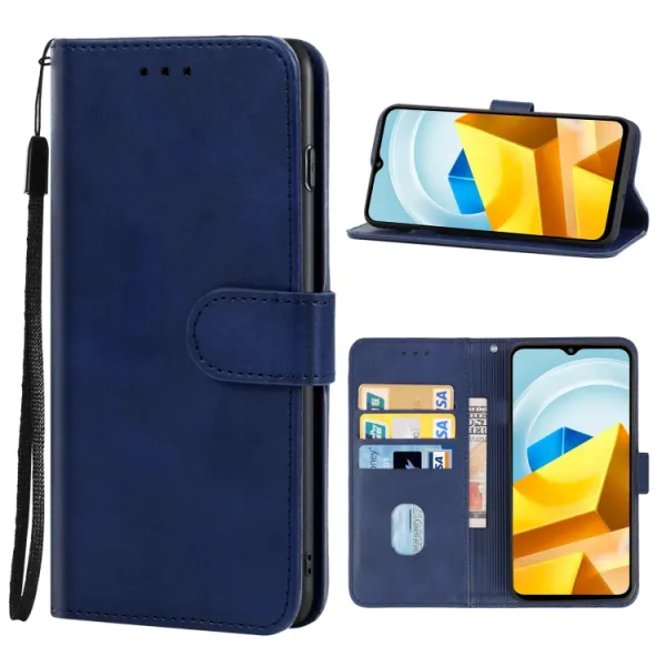 SMOOTH Peňaženkové puzdro pre Xiaomi Poco M5 modré