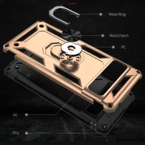 RING Obal s držiakom pre Google Pixel 7 Pro zlatý