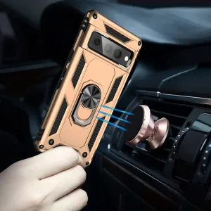 RING Obal s držiakom pre Google Pixel 7 Pro zlatý
