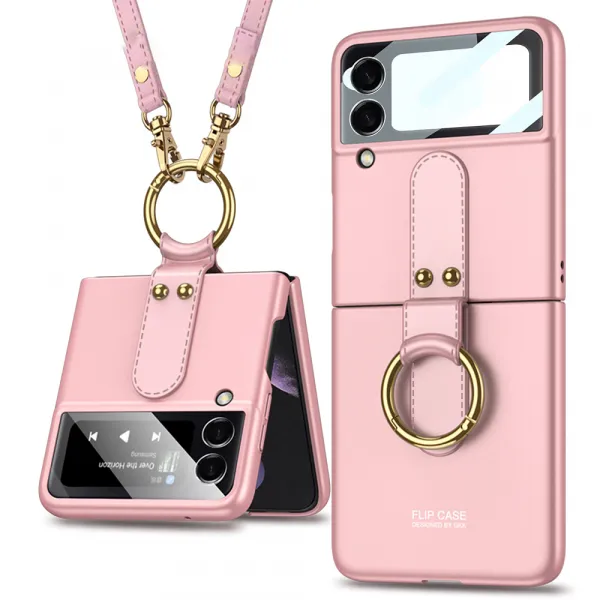 GKK LANYARD Kryt s remienkom Samsung Galaxy Z Flip4 5G ružový