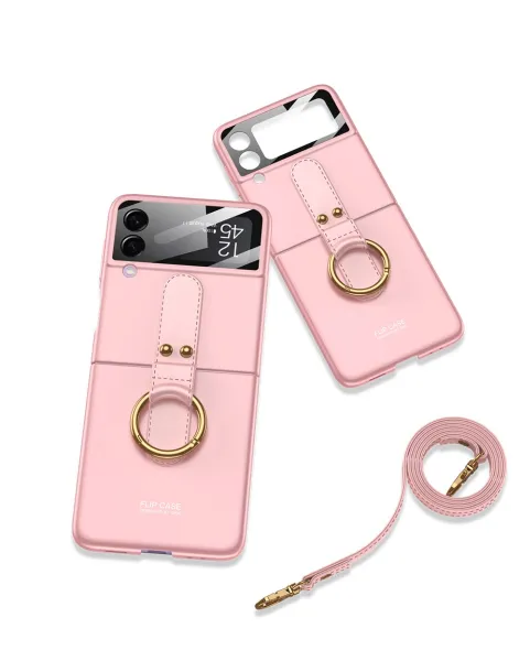 GKK LANYARD Kryt s remienkom Samsung Galaxy Z Flip4 5G ružový
