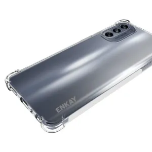 ENKAY AIRBAG Extra odolný kryt Motorola Moto G62 5G priehľadný