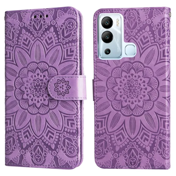 ART MANDALA Peňaženkové puzdro Infinix Hot 12i fialové