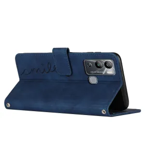 ART SMILE Peňaženkový kryt so šňúrkou Infinix Hot 12i modrý