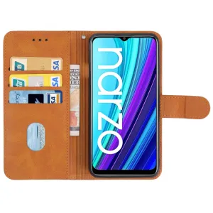 SMOOTH Peňaženkové puzdro pre Realme Narzo 30A hnedé