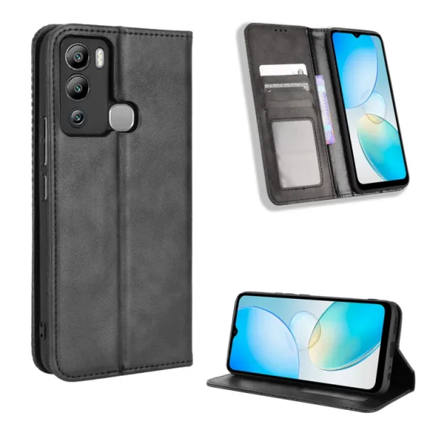 BUSINESS Peňaženkový kryt pre Infinix Hot 12i čierny