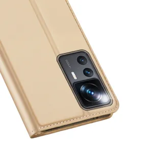 DUX Peňaženkový kryt Xiaomi 12T / 12T Pro zlatý