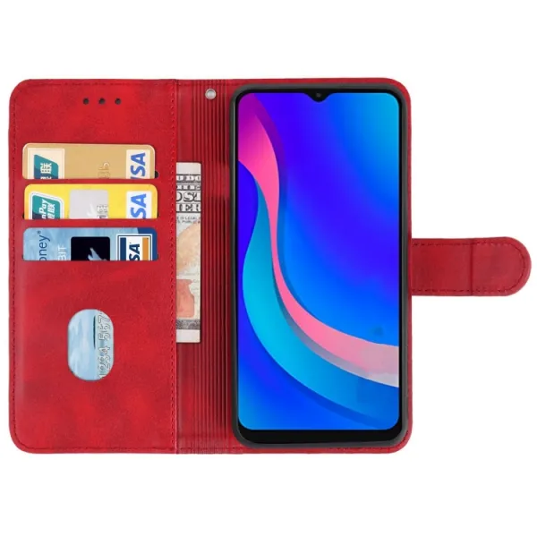 SMOOTH Peňaženkové puzdro pre TCL 305i červené