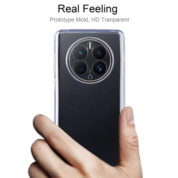 Silikónový kryt pre Huawei Mate 50 Pro priehľadný