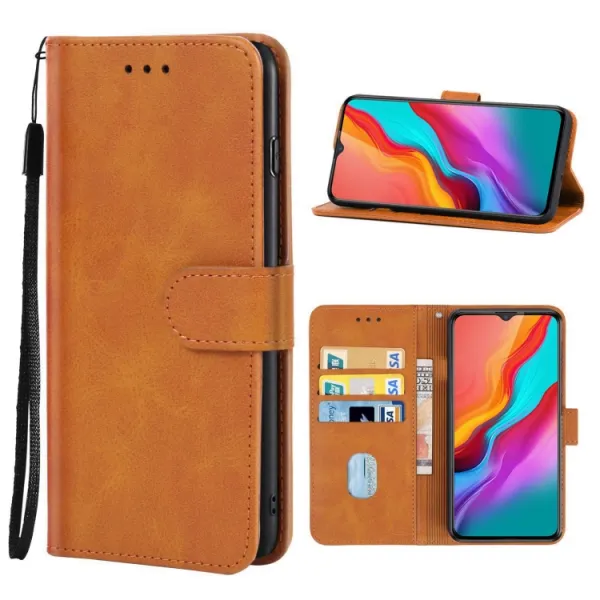 SMOOTH Peňaženkové puzdro pre Infinix Hot 12i hnedé