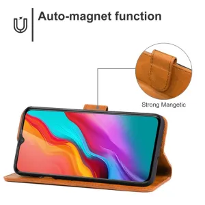 SMOOTH Peňaženkové puzdro pre Infinix Hot 12i hnedé