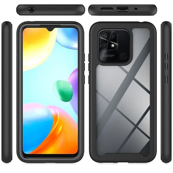 DUAL Obojstranný kryt pre Xiaomi Redmi 10C tmavomodrý