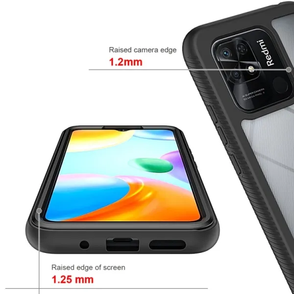 DUAL Obojstranný kryt pre Xiaomi Redmi 10C tmavomodrý