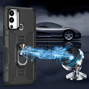 EXTRA RING Obal s držiakom pre Infinix Hot 12i čierny