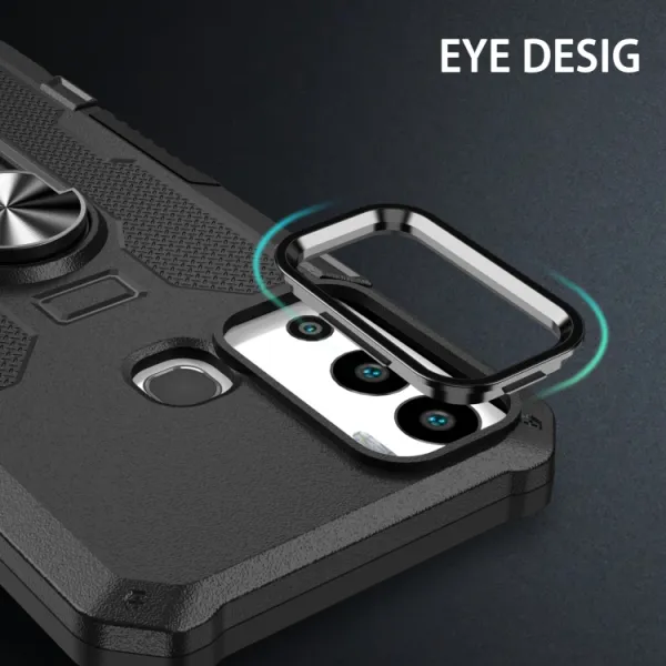 EXTRA RING Obal s držiakom pre Infinix Hot 12i čierny