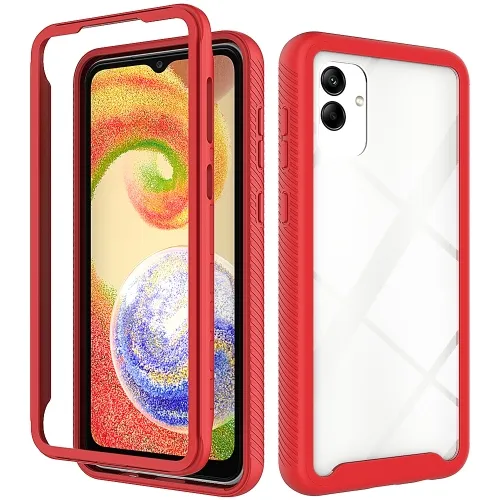 DUAL Obojstranný kryt pre Samsung Galaxy A04 červený