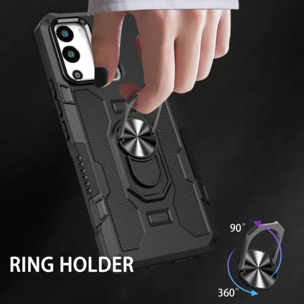 EXTRA RING Obal s držiakom pre Infinix Hot 12i čierny