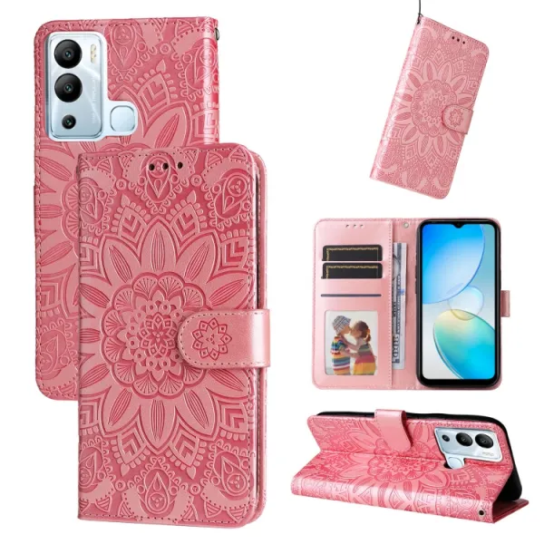 ART MANDALA Peňaženkové puzdro Infinix Hot 12i ružové