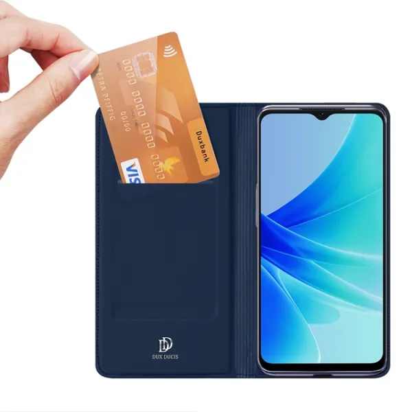 DUX Peňaženkový kryt Oppo A57s modrý