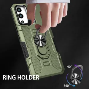 EXTRA RING Obal s držiakom pre Infinix Hot 12i zelený