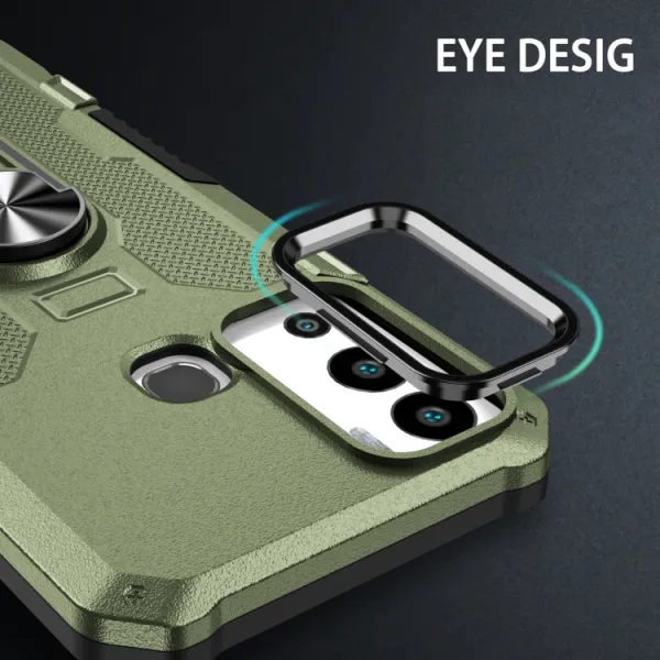 EXTRA RING Obal s držiakom pre Infinix Hot 12i zelený