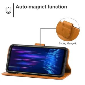 SMOOTH Peňaženkové puzdro pre Doogee S97 Pro hnedé