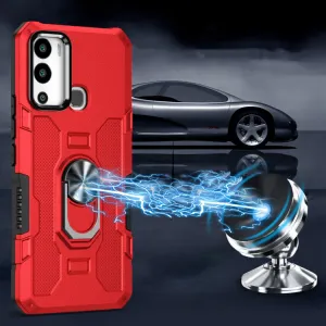 EXTRA RING Obal s držiakom pre Infinix Hot 12i červený