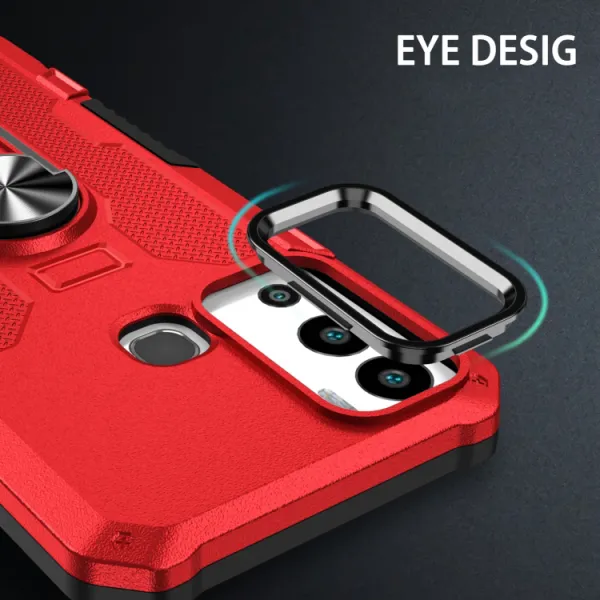 EXTRA RING Obal s držiakom pre Infinix Hot 12i červený