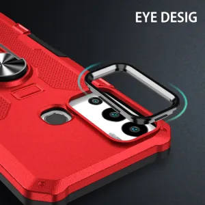 EXTRA RING Obal s držiakom pre Infinix Hot 12i červený