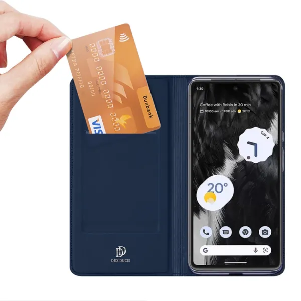 DUX Peňaženkový kryt Google Pixel 7 Pro modrý