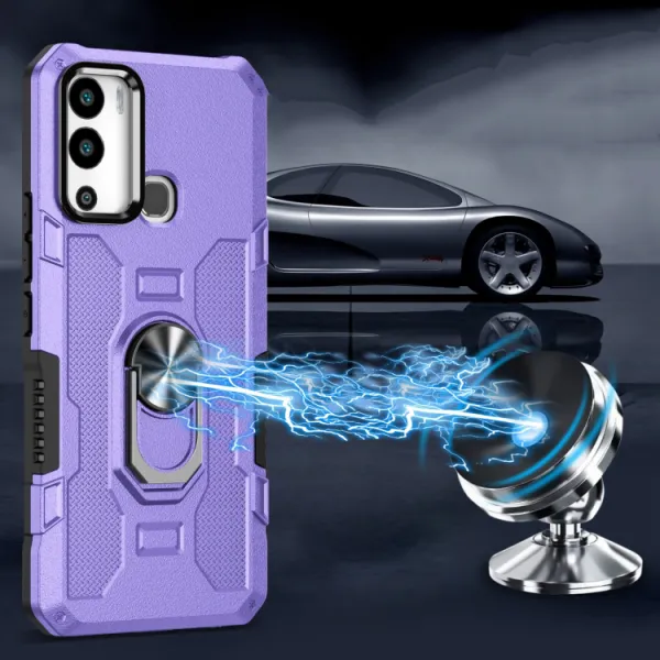 EXTRA RING Obal s držiakom pre Infinix Hot 12i fialový