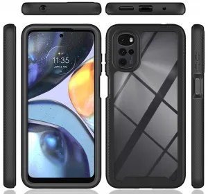 DUAL Obojstranný kryt pre Motorola Moto G22 červený