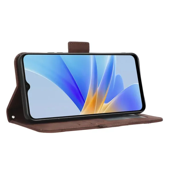 SLOT Peňaženkový obal pre Oppo A17 hnedý