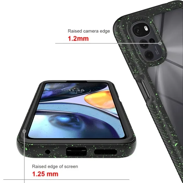 DUAL Obojstranný kryt pre Motorola Moto G22 červený