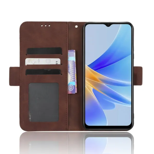 SLOT Peňaženkový obal pre Oppo A17 hnedý