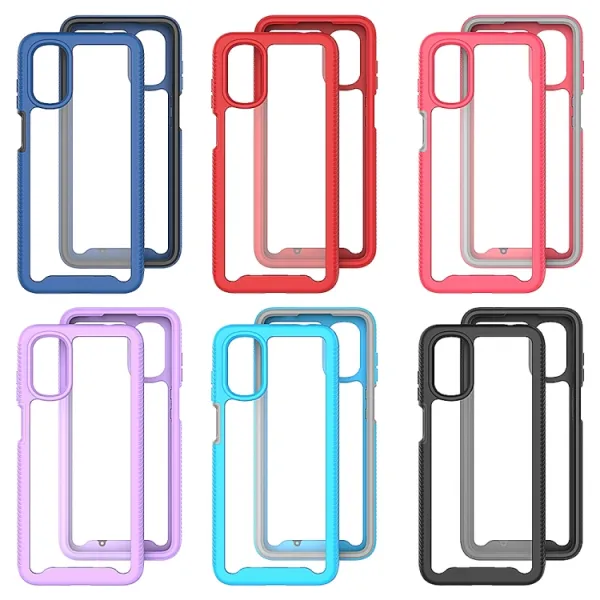 DUAL Obojstranný kryt pre Motorola Moto G22 červený