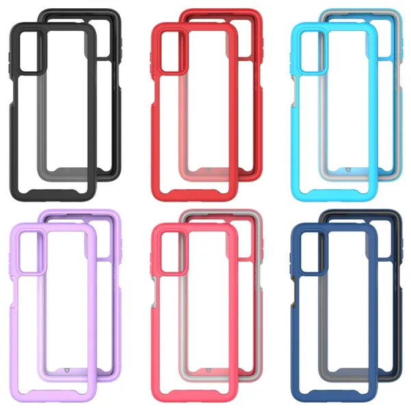 DUAL Obojstranný kryt pre Motorola Moto G42 tmavomodrý