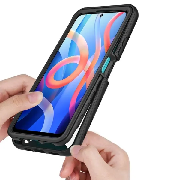 DUAL Obojstranný kryt pre Xiaomi Poco M4 Pro 5G / Redmi Note 11S 5G tmavomodrý