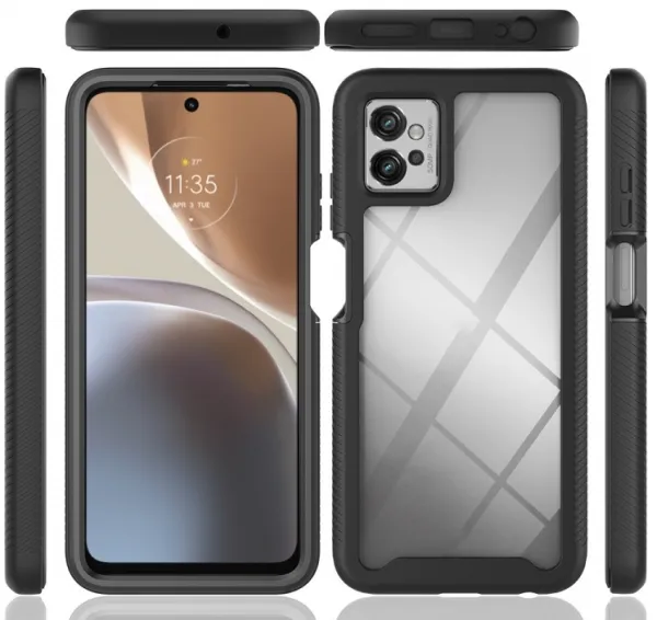 DUAL Obojstranný kryt pre Motorola Moto G32 červený