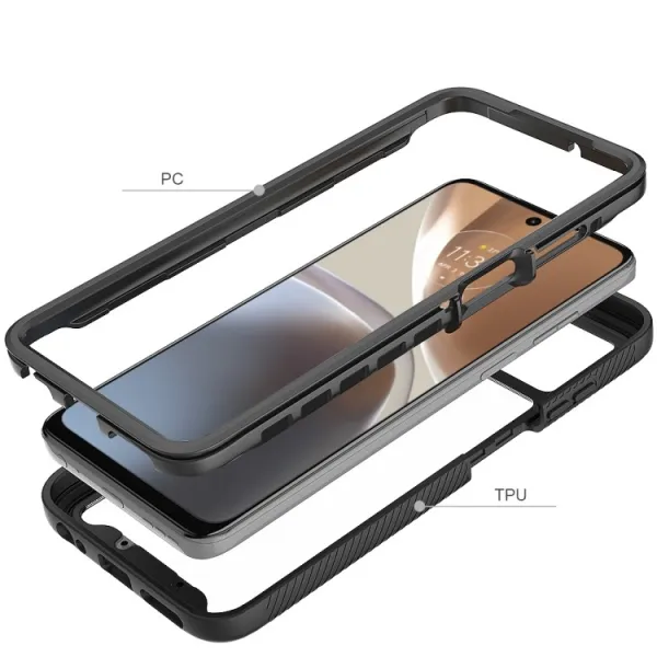 DUAL Obojstranný kryt pre Motorola Moto G32 červený